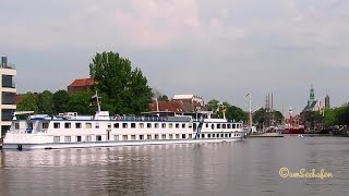 POSEIDON MMSI 244690882 Flusskreuzfahrt River Cruise Emden City Feenstra Rijn Lijn Emder Delft [upl. by Ibson]