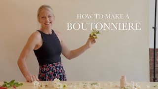 How To Make A Boutonnière  Easy amp DIY [upl. by Ydolem]