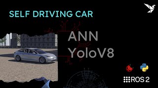 Self Driving Car Project  AI  ROS 2  Webots  YoloV8 [upl. by Nimad]