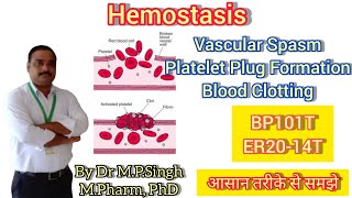 Hemostasis  Blood Clotting Coagulation  Human Anatomy amp PhysiologyI  BP101T amp ER2014T [upl. by Teddi77]