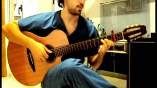 Les ChampsElysées  Joe Dassin Fingerstyle guitar solo  Santiago Rosler [upl. by Brinna]