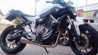 Yamaha MT07  GP1 FULL Power Escapamentos [upl. by Gray]