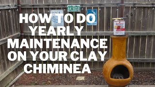 How to do yearly maintenance on your clay chiminea [upl. by Ziegler]