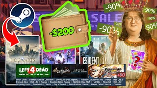 200 VIDEO GAME SHOPPING SPREE IN MY FIRST STEAM SUMMER SALE [upl. by Huberman]