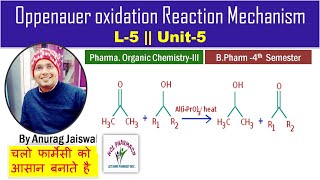 Oppenauer oxidation Reaction Mechanism  L5 Unit5 Pharma Organic chemistry III [upl. by Beryle]