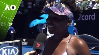 Venus Williams on court interview QF  Australian Open 2017 [upl. by Yrocaj33]