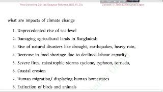 Freehand English Writing। Writing Paragraph on Climate change affecting the whole world [upl. by Liahcim87]