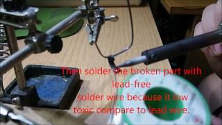 How to solder broken eyeglasses frame [upl. by Thornton23]