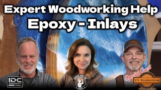 Expert CNC Epoxy Inlay Help w Garrett Kate amp Greg from STL Woodworking [upl. by Vergil180]