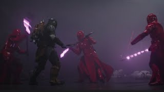 Paz Vizsla killed by Pretorian Guard  The Mandalorian Season 3 Episode 7 [upl. by Yedarb]