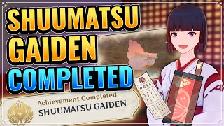 SHUUMATSU GAIDEN Hidden Achievement COMPLETED amp HIDDEN WORLD QUEST Genshin Impact Inazuma Guide [upl. by Zetnas]