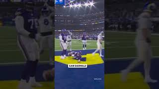 OnField reactions to the controversial safety in VikingsRams shorts [upl. by Bab450]