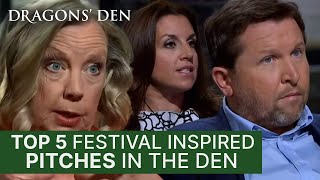 Top 5 Festival Pitches In The Den  Dragons Den [upl. by Kwan392]