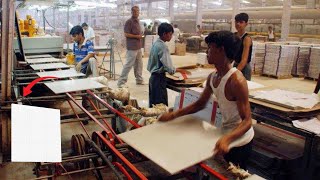 How Tiles Are Made In Factory  Tiles Manufacturing Process [upl. by Nerha345]