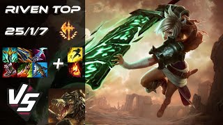 TOP Riven vs Renekton  EU Grandmaster Patch 1422 [upl. by Fernande]