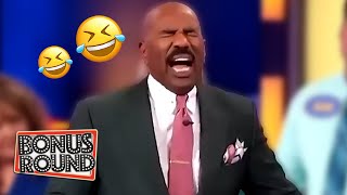 HILARIOUS Family Feud Answers With STEVE HARVEY PART 1 [upl. by Anadroj]