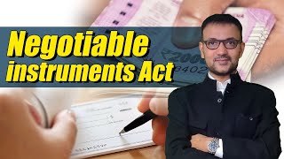 Negotiable Instrument Act 1881  CA Inter  CMA Inter  CS Executive [upl. by Willyt]