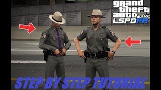 HOW TO EASILY INSTALL CUSTOM POLICE PEDS  GTA 5 LSPDFR  STEP BY STEP [upl. by Barling414]