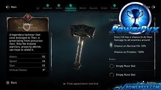 Assassins Creed Valhalla How to Get Mjolnir Thors Hammer amp Full Thors Armor Set Worthy Trophy [upl. by Dunham387]