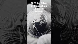 👀 2023 1oz Silver Britannia Coins King Charles III Portrait [upl. by Damahom]