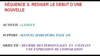 Décrire un personnage en utilisant la comparaison 3ème année du collège [upl. by Adnaral26]