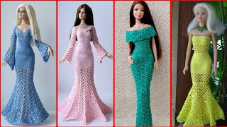 Free Crochet doll Dresses Patterns [upl. by Irami]