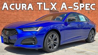 2023 Acura TLX ASpec Review  A Worthy Luxury Sedan Competitor [upl. by Seigler]