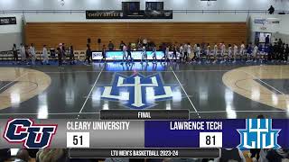 LTU Mens Basketball  LTU vs Cleary University  Live Stream 11120 [upl. by Mukund]