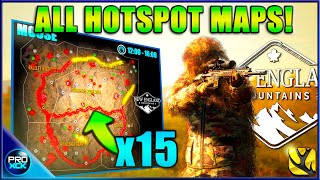 ALL 15 HOTSPOT MAPS  New England Mountains Guide  theHunter Call of the Wild [upl. by Clarie]