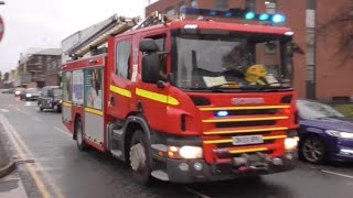 Merseyside Fire and Rescue  City Centre reserve first pump turnout [upl. by Adnohsirk653]