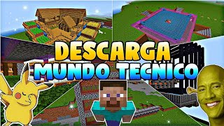 🔥 DESCARGA este INCREÍBLE MUNDO TECNICO PARA Minecraft 120🔥 [upl. by Trebornhoj]