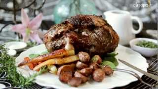 Recette pour faire un merveilleux gigot dagneau au four [upl. by Coad293]