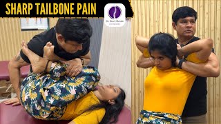 Sharp TAILBONE Pain  SCIATICA Nerve Pain  In 1 SESSION 70 RELIEF  ASMR Chiropractic  Dr Ravi [upl. by Dedra]