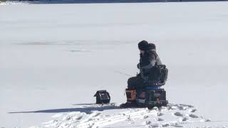 Sibley Lake ice fishing [upl. by Iolenta]