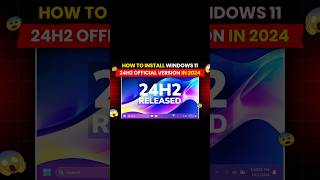 How To Install Windows 11 24h2 Is Officially Released  Windows 11 24h2 Kaise Install Kare In 2024 [upl. by Garda]