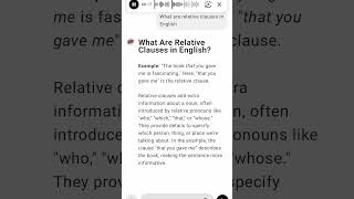 What Are Relative Clauses in English [upl. by Haonam]