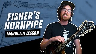 Fishers Hornpipe  Mandolin Lesson Intermediate [upl. by Attelrac]