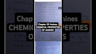 Class 12 chemistry  Chapter 09 Amines  Chemical properties of Amines CBSE shorts viralshorts [upl. by Petrine]