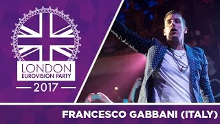 Francesco Gabbani  Occidentalis Karma Italy  LIVE  2017 London Eurovision Party [upl. by Larrabee]