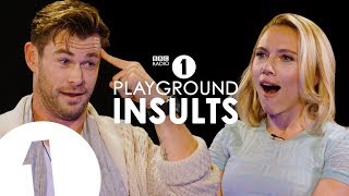 Chris Hemsworth and Scarlett Johansson Insult Each Other  CONTAINS STRONG LANGUAGE [upl. by Kerrie]