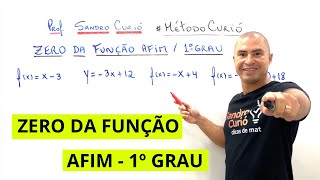 ZERO DA FUNÇÃO  RAIZ DA FUNÇÃO  AFIM ou 1º GRAU [upl. by Nunes]