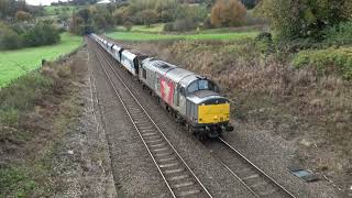 Awesome sound from 37884 as it exits Milford tunnel [upl. by Orth]