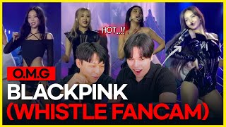 BLACKPINK  Whistle FanCam KOREAN REACTION  🔥🚫 [upl. by Dar]