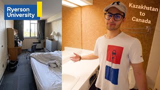 College Move In Dorm Tour Ryerson University  多伦多Ryerson大学新生宿舍一览 [upl. by Boonie647]