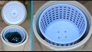 How to Make a SPIN DRYER using Bucket amp Basket  Very Easy [upl. by Holleran]