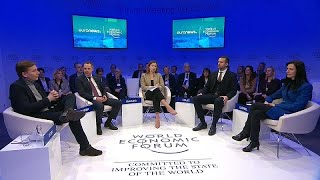 La ampliación de la UE en la agenda de la jornada en el Foro Económico Mundial de Davos [upl. by Baggott]