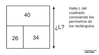 HALLA EL LADO DEL CUADRADO Geometría Básica [upl. by Lanti]