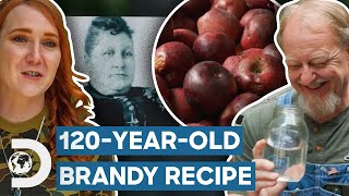 120YearOld Brandy Recipe Uses quotRottenquot Apples  Moonshiners [upl. by Achorn]