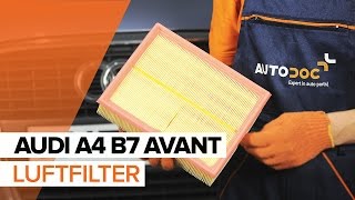 Wie AUDI A4 B7 AVANT Luftfilter wechseln TUTORIAL  AUTODOC [upl. by Ozkum584]