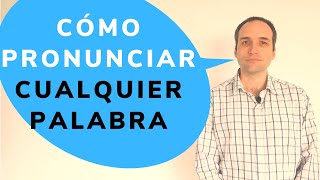 Aprende cómo pronunciar cualquier palabra en inglés [upl. by Necyrb]